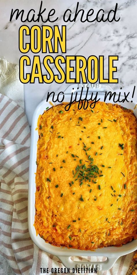 Corn Casserole Jiffy Mix, Healthy Corn Casserole, Corn Casserole From Scratch, Homemade Corn Casserole, Sweet Corn Dishes, Cheddar Corn Casserole, Baked Creamed Corn Casserole, Holiday Bites, Corn Casserole Jiffy