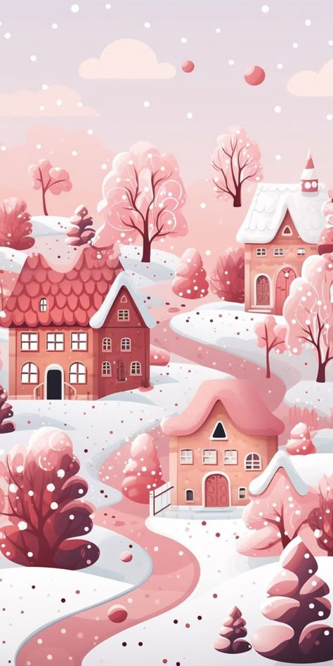 Pink Winter Aesthetic, Office Prank, Wallpapers Winter, Pink Wonderland, Winter Vector, Colourful Artwork, Galaxy Wallpapers, Door Decorating, Bujo Ideas