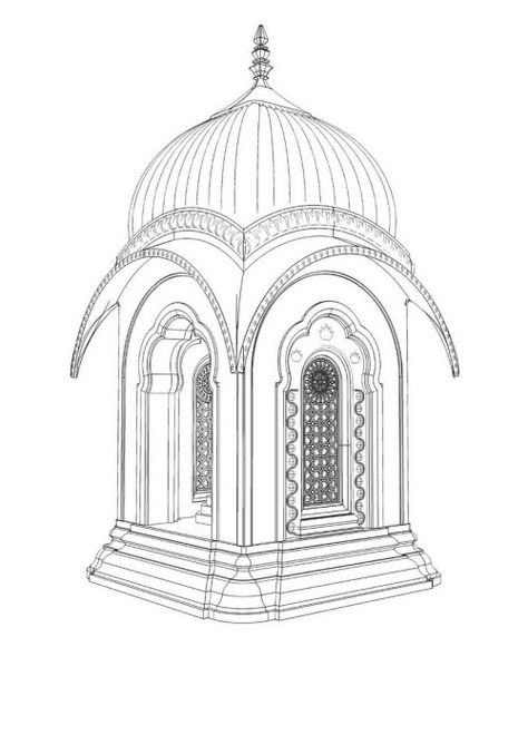 Sanatan Sketch, Indian Architecture Drawing, Indian Temple Sketches, Indian Building Sketches, Indian Architecture Sketches, Mughal Architecture Sketches, Mysore Palace Sketch, Brihadeshwara Temple Sketch, Islamic Design Pattern