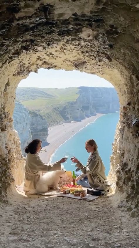 Etretat France, Picnic Spot, Perfect Picnic, Normandy France, Summer Dream, Paris Travel, France Travel, Dali, Tag Someone