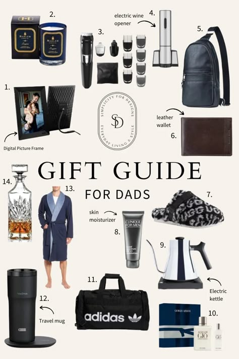 A gift for dad is in order. Find unique ideas to celebrate all the dads in your life just in time for Father's Day with this complete guide. Gift Ideas For Fathers Day From Daughter, Fathersday Gift Idea, Father’s Day Gift Ideas Adults, Christmas Gifts For Fathers, Dad Christmas Gift Ideas, Christmas Gift Ideas For Dad, Dad Gifts Basket, Diy Birthday Gifts For Dad, Dad Presents