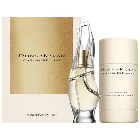 Cashmere Mist Deo & Eau de Parfum Discovery Set - Donna Karan | Sephora Cashmere Mist Perfume, Donna Karan Cashmere Mist, Cashmere Mist, Mist Perfume, Fragrance Cologne, Travel Perfume, Sephora Beauty, Beauty Inside, Womens Fragrances