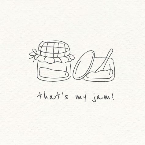 Jam Jar Doodle, Jam Tattoo Jar Of, Jelly Jar Tattoo, Jam Jar Drawing, Jam Jar Tattoo, Jam Drawing, Jam Illustration, Jam Tattoo, Jar Drawing