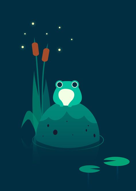 Frog Animation, Frog Vector, Visual Style, Art Animation, Frog Art, Motion Design Animation, Design Animation, Cute Frogs, 2d Animation