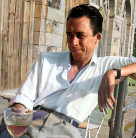 Albert Camus, A Man, Wine, Instagram