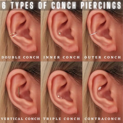 Conch Ear Piercings, Conch Ear Piercing, Ear Piercings Jewelry, Ear Piercings Conch, Anti Tragus Piercing, Anti Tragus, Emperors New Clothes, Pretty Ear Piercings, Piercing Inspo