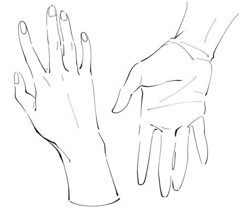 Anime Hands Reference, Hand Behind Head Pose Drawing, Anime Hand Reference, Drawing Hands Reference, Tay Art, Hand Poses, Hands Tutorial, Flat Drawings, Anime Hands