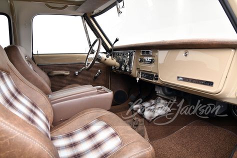 K5 Blazer Interior, Chevy K5 Blazer, Vintage Chevy, Chevy Blazer, K5 Blazer, Ls Engine, Barrett Jackson Auction, Truck Interior, Barrett Jackson