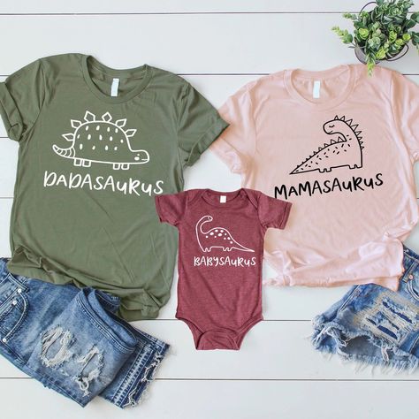 Dadasaurus Shirt, Mamasaurus Shirt, Baby Dinosaur Party, Dinosaur Family, Matching Family Shirt, Family Tshirt, Matching Family T Shirts, Newborn Mom, Family Birthday Shirts