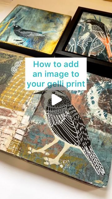 Painting On Printed Fabric, Giclee Print How To, Gelli Plate Collage, Gelli Print Collage Mixed Media, Painting And Collage Mixed Media, What To Do With Gelli Prints, Collage With Gelli Prints, Geli Prints Tutorials, Gelli Plate Art Inspiration