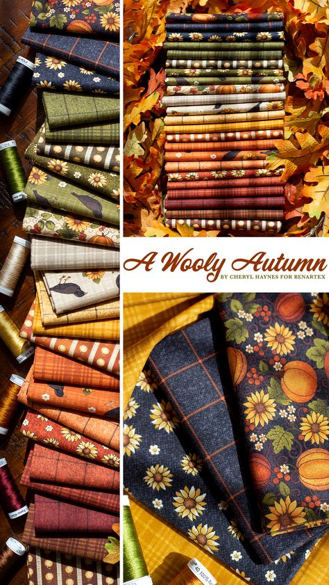 Autumn Quilts Ideas, Fall Quilts Autumn, Cool Quilts, Autumn Quilts, Autumn Patchwork, Knitting Quilt, Fall Quilt Patterns, Puff Quilt, Autumn Fabric