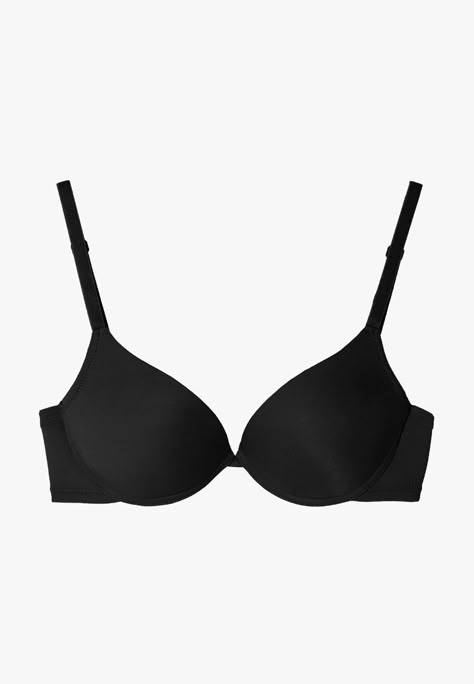 Black Push Up Bra, Bra Push Up, Bra Png, Black Bras, Bra Organization, Victoria Secret Outfits, Strapless Bustier, Mötley Crüe, Dr Closet