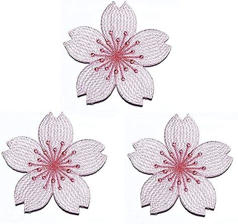 Amazon.com: Umama Patch Set of 3 Beautiful Cherry Blossoms Flower Embroidery Patch Beautiful Japanese Cherry Blossoms Pink Sticker Cartoon Iron on Applique Patches Craft DIY Clothes Jeans T-Shirt Hat Backpacks Diy Clothes Jeans, Cherry Blossoms Flower, Japanese Cherry Blossoms, Sticker Cartoon, Clothes Jeans, Applique Patches, Cherry Blossom Flowers, Jeans T Shirt, Japanese Cherry Blossom