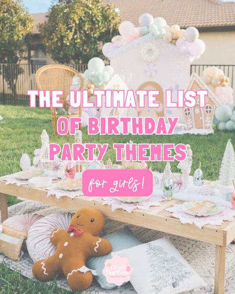 Tired of the traditional princess and fairy-themed parties? Get ready to step up your party game with these out-of-the-box party theme ideas! I promise, your little girl would not have seen these coming!


smiley face party, spa party ideas, girls birthday party themes, rodeo party decor, christmas themed birthday party, puppy party, bluey party decor, mermaid party ideas, girls party ideas, ballerina party, princess party decor, cowgirl invite, halloween invitation, holiday themed party