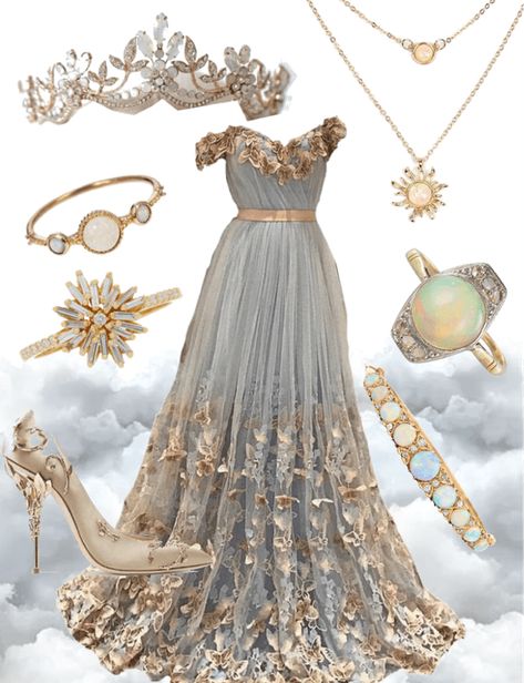 Goddess Style Dress, Goddess Like Outfits, Goddess Dresses Aesthetic, Goddess Aesthetic Clothes, Divine Outfit Aesthetic, Aesthetic Goddess Outfit, Spring Goddess Outfit, Norse Goddess Dress, Goddess Gown Aesthetic