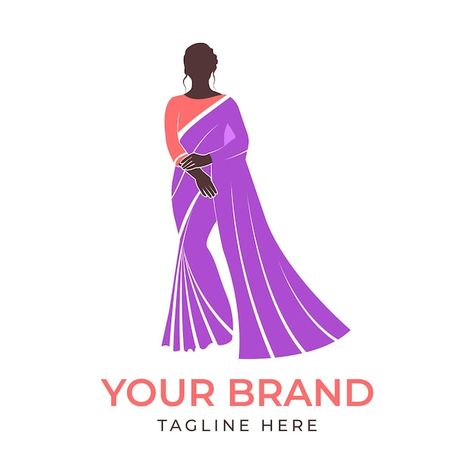 Saree logo with women figure modern desi... | Premium Vector #Freepik #vector #fashion-mannequin #boutique #fashion-boutique #mannequin Saree Logo Design Ideas, Boutique Mannequin, Mannequin Fashion, Fashion Creatives, Fashion Mannequin, Fashion Illustration Tutorial, Illustration Tutorial, Wallpapers Cartoon, Visiting Card