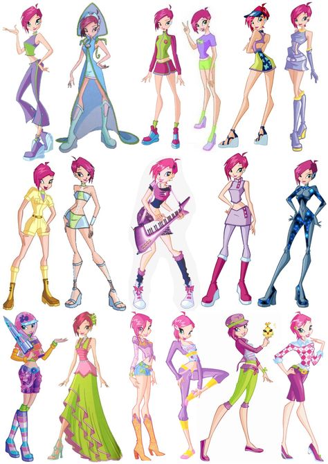 Tecna Winx Redesign, Stella Winx Club Transformation, Tecna Outfits Winx Club, Winx Club Character Design, Winx Tecna Outfit, Techna Winx Club Outfits, Tecna Winx Club Outfit, Winx Club Tecna Outfits, Techna Winx Club