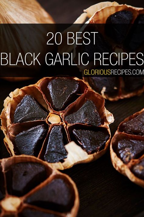 Black Garlic Recipes Black Garlic Recipes, Baked Feta Recipe, Garlic Health, Maillard Reaction, Garlic Recipe, Garlic Benefits, Garlic Uses, Garlic Soup, Black Garlic