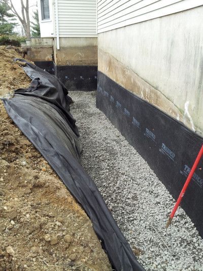 Basement Construction, Yard Drainage, Wet Basement, Diy Construction, Rooms Design, French Drain, Drainage Solutions, Waterproofing Basement, Small Basements