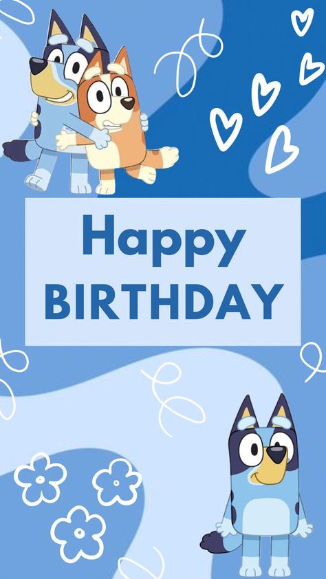 Birthday Card Bluey Birthday Card, Bear Birthday Invitations, Birthday Invitations Online, Happy Birthday Free Printable, Teddy Bear Birthday Invitations, Teddy Bear Birthday, Bluey Birthday, Story Ideas Pictures, Bear Birthday