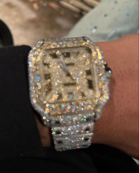 Iced Out Cartier, Iced Out Chains, Iced Out, Iced Out Watch, Dope Jewelry Accessories, Kylie Jenner Look, Luxury Lifestyle Fashion, Expensive Jewelry Luxury, Fancy Jewellery Designs