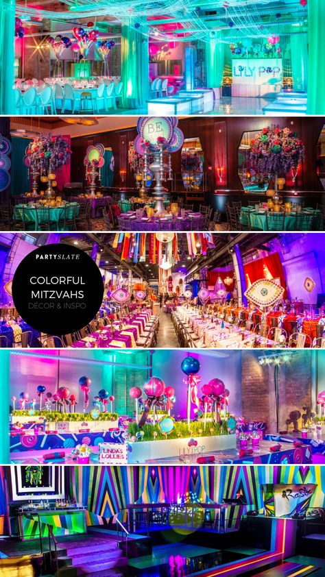 PartySlate has all the Mitzvah inspiration you need, especially colorful Mitzvahs! #PartySlate Bat Mitzvah Themes Decor, Candyland Party Theme, Bas Mitzvah, Bar Mitzvah Themes, Bat Mitzvah Themes, Candy Theme Birthday Party, Mitzvah Themes, Mitzvah Decor, Candy Land Birthday Party