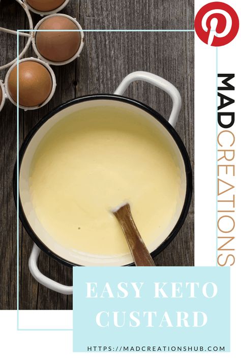 Keto Custard Recipe, Keto Custard, Vanilla Custard Recipe, Keto Bbq Sauce, Keto Blueberry Muffins, Keto Mug, Custard Recipe, Brulee Recipe, Keto Mug Cake