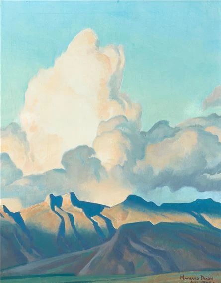 Artwork by Maynard Dixon, Glory After Storm, Made of oil on canvas laid to artist's board Maynard Dixon, Desert Dream, Desert Painting, Southwest Art, Inspirational Art, Western Art, Oil Painting Landscape, Painting Style, American Artists