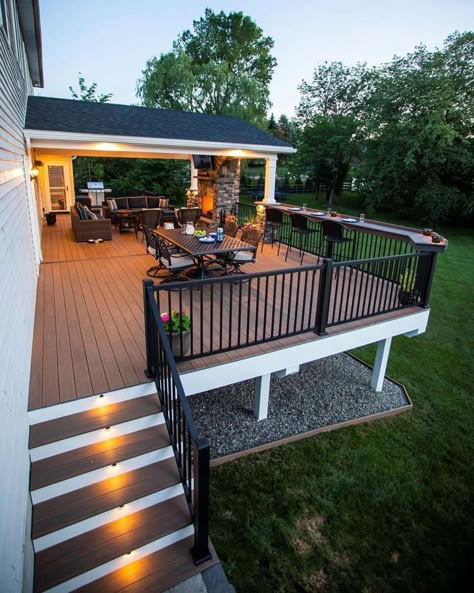 30 Deck Railing Ideas Deck Railing Ideas, Deck Remodel, Deck Railing Design, Patio Deck Designs, Railing Ideas, Deck Designs Backyard, Deck Railing, House Deck, Deck Designs