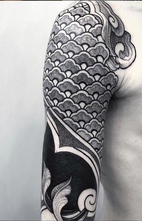 Arm And Shoulder Tattoo, Mandala Arm, Mandala Arm Tattoo, Mandala Arm Tattoos, Geometric Tattoo Sleeve Designs, Black Line Tattoo, Cuff Tattoo, Super Tattoo, Geometric Sleeve Tattoo