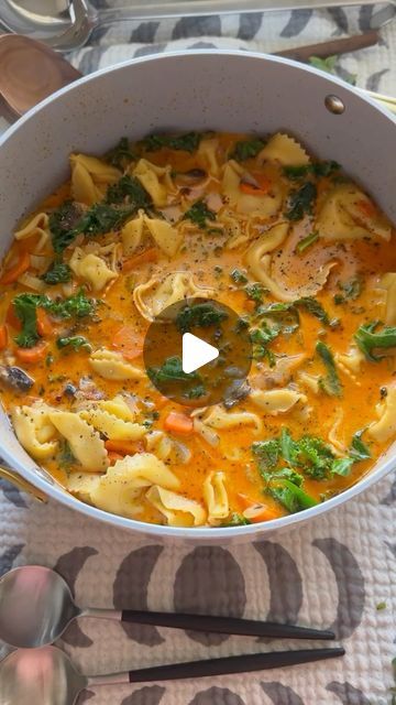 Veggie Tortellini Soup, Veggie Tortellini, Vegetable Tortellini Soup, Vegetable Tortellini, Gf Pasta, Hungry Happens, Cooking Soup, Veggie Soup, Tortellini Soup