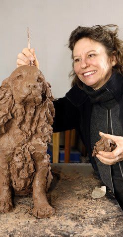 Rosemary Cook - Biography | Cricket Fine Art Cocker Spaniel Anglais, Dog Pottery, Ceramic Sculpture Figurative, Sculpture Art Clay, Polymer Clay Animals, Chichester, Dog Sculpture, Pottery Classes, Art Sites