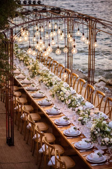 Greek Themed Wedding, Greek Wedding Theme, Abroad Wedding, Greek Theme, Greek Islands Wedding, Mykonos Wedding, Micro Wedding Ideas, Wedding Table Ideas, Boat Wedding