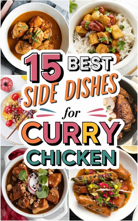 Spice up your dinner with these delicious side dishes for curry chicken! 🍛🔥 #currychicken #sidedishes #yum Sides For Curry Chicken, Sides For Curry, Side Dishes For Curry, Delicious Side Dishes, Sides For Chicken, British Dishes, Dinner Sides, Best Side Dishes, Healthy Sides