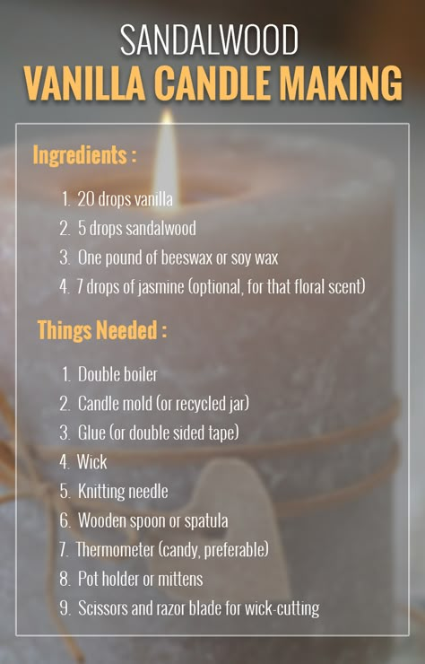 Favorite Candle Scents, How To Make Vanilla Scented Candles, Scented Candle Making Recipes, Vanilla Rose Candle Recipe, Vanilla Candle Recipes, Diy Soy Candles Scented Recipes, Sandalwood Candle Recipe, Candle Making Scent Recipes Christmas, How To Make Fragrance Candles