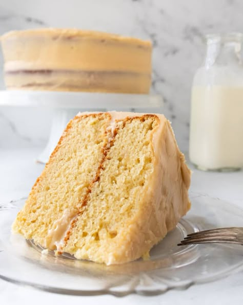 I Tried Reese Witherspoon’s Favorite Southern Cake from Her Grandma | The Kitchn Cooked Frosting, Easy Vanilla Cake, Southern Cake, Celebrity Recipes, Southern Desserts, Sour Cream Cake, Types Of Desserts, Peanut Butter Cake, Vanilla Cake Recipe