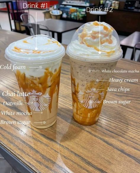 Starbucks Copycat Recipes Drinks, Starbucks Drink Orders, Starbucks Drink Menu, Starbucks Drink Ideas, Starbucks Copycat Recipes, Starbucks Ideas, Coffee Orders, Starbucks Secret Menu Recipes, Cold Starbucks Drinks