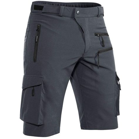 Men's Hiking Cargo Shorts Quick Dry Athletic Shorts with Elastic Waist for Fishing Golf Casual