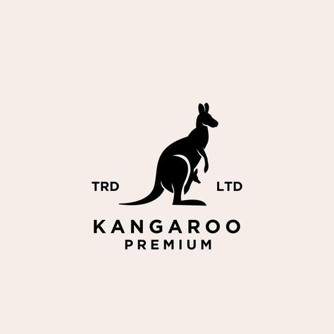 Kangaroo Logo Design, Nft Ideas, Kangaroo Logo, Window Brands, Logo Vintage, Vector Logo Design, Water Pipe, Abstract Animals, Logo Designs