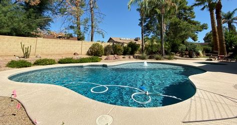 Aqua Blue Pebble Sheen with Captile and Water Feature | Pool Gallery Pool Pebble Tec Colors, Stonescapes Mini Pebble Caribbean Blue, Aqua White Mini Pebble Pool, Pebble Tec Pool Finish, Aqua Blue Mini Pebble Pool, Swimming Pool Decks, Pool Colors, Dream Pools, Backyard Living