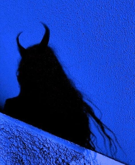 Blue Demon Aesthetic, Horns Aesthetic, Ig Background, Character Moodboard, Ghost Ghoul, Demon Aesthetic, Blue Demon, Blue Devil, Demon Art