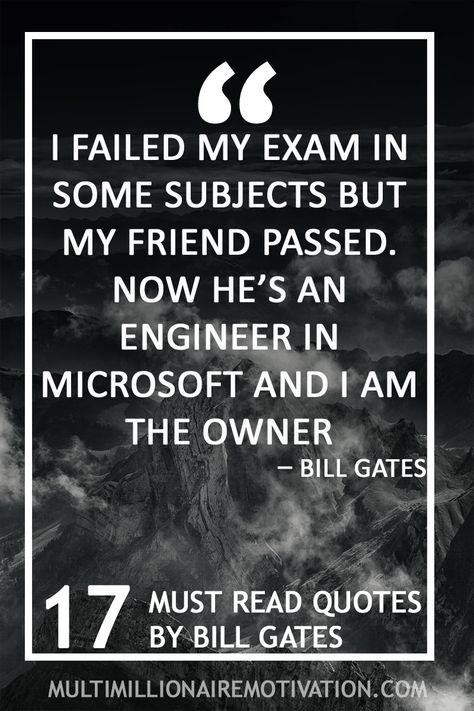 17 Must read Bill Gates' quotes Multi-million dollar motivation, #Bill #dollar #funnyMotivationalQuotes #Gates39 #Motivation #MotivationalQuotesforlife #MotivationalQuotesforstudents #MotivationalQuotesforsuccess #MotivationalQuotesforweightloss #MotivationalQuotesforwomen #MotivationalQuotesforworkplace #MotivationalQuotesinmarathi #MotivationalQuotesinspirational #MotivationalQuotespositive... Quotes Business Motivational, Motivational Quotes For Business, Quotes For Business, Mentor Quotes, Success Words, Bill Gates Quotes, Read Quotes, Personal Development Quotes, Entrepreneurship Quotes