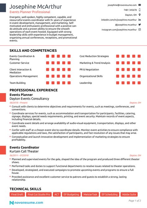 Example of an Event Planner resume template by Novorésumé. Event Planner Resume, Writing Equations, Event Planning Template, Functional Resume, Create A Resume, Resume Objective, Resume Words, Best Resume Template, Teacher Worksheets