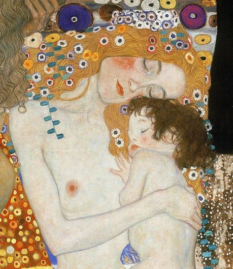 Three Ages Of Woman, Klimt Tattoo, Art Klimt, Art Mini Toile, Gustav Klimt Art, Klimt Paintings, Klimt Art, Academic Art, Edgar Degas