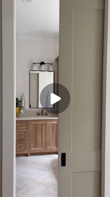 Nicole - Home & Style on Instagram: "THE NONNEGOTIABLES   1. A space saving pocket door  2. Wall mounted faucet and freestanding tub 3. Custom built in storage tower 4. Shaving niche designed for my clients height  What would you add or change to the primary bathroom design?" Shaving Niche, Bathroom Pocket Door, Pocket Door Bathroom, Bathroom Selections, Primary Bathroom Design, Pocket Doors Bathroom, Bathroom Layout Ideas, Wall Mounted Faucet, Primary Bathroom