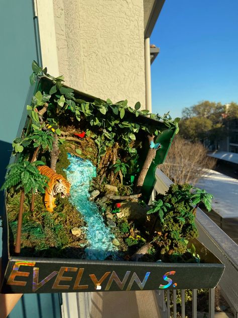 Forest Habitat Project, 3d Jungle Project, 3d Forest Project, Diorama Rainforest, Woodland Forest Diorama, Tiger Habitat Project For Kids, Tropical Rain Forest Shoe Box Project, Tiger Habitat Project, Rain Forest Project