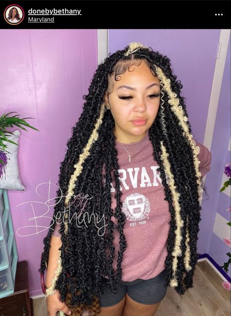 Pfp Ideas Black, Curly Updo Hairstyles, Updo Hair Styles, Butterfly Locs, Big Box Braids Hairstyles, Faux Locs Hairstyles, Curly Updo, Braided Hairstyle, Box Braids Hairstyles For Black Women