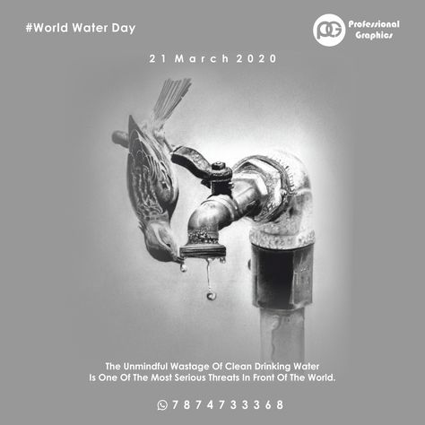 National Safety Day Creative Ads, World Water Day Creative Ads, Quotes On Water Conservation, World Water Day Creative, Save Water Poster, Water Quotes, Diwali Poster, International Days, National Safety