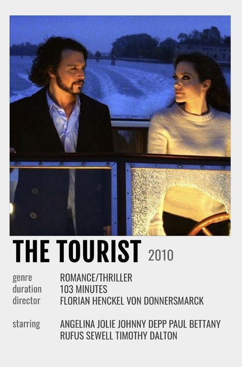 The Tourist Movie, Johnny Depp Roles, Movies To Watch Teenagers, Timothy Dalton, Johnny Depp Movies, Iconic Movie Posters, Movie Card, Polaroid Poster, Movie Poster Wall