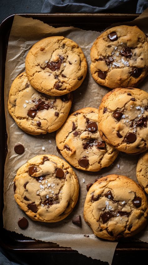 Classy Desserts, Chocolate Chip Cookies Aesthetic, Delicious Cookies Homemade, Sugar Free Cookies, Peanut Butter Chocolate Chip Cookies, Best Chocolate Chip Cookie, Classic Cookies, Homemade Cookies, Chewy Cookie